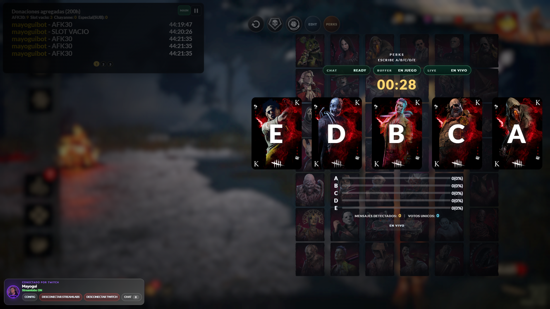 Unaplay Ruleta OBS overlay and control preview